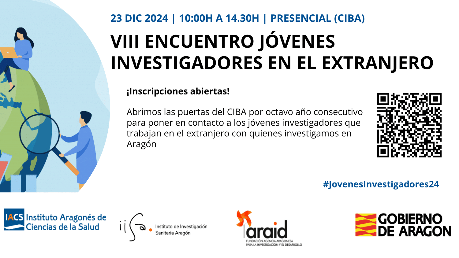 Cartel VII Encuentro Jóvenes Investigadores en el Extranjero, el 23 de diciembre en el CIBA